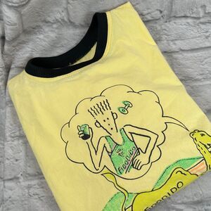 VTG 1980s Fido Dido Camel Cateu Ringer T-Shirt Small Single Stitch Streetwear